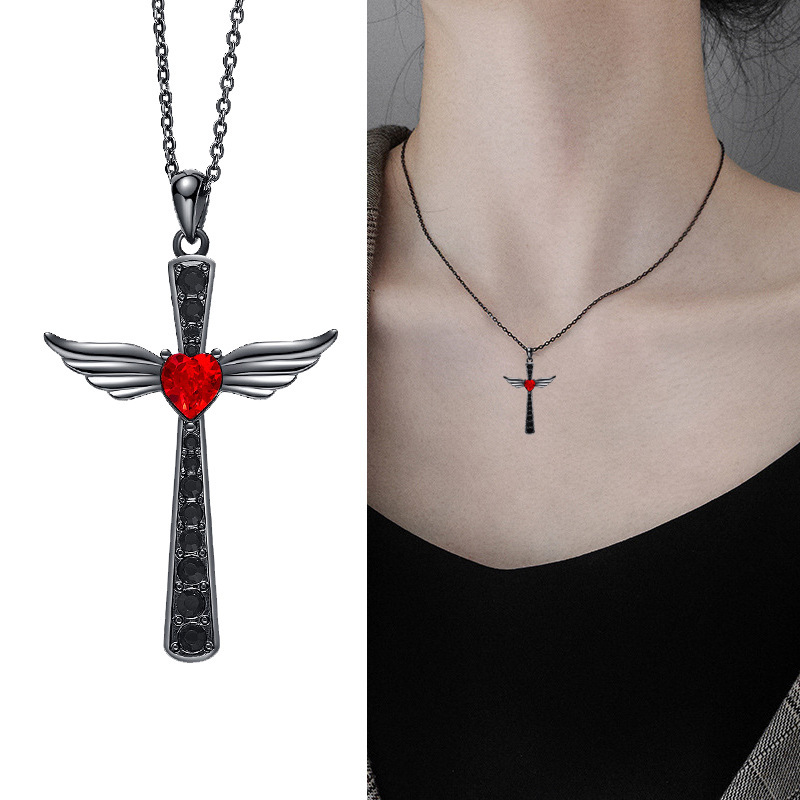 Fashionable retro angel wings