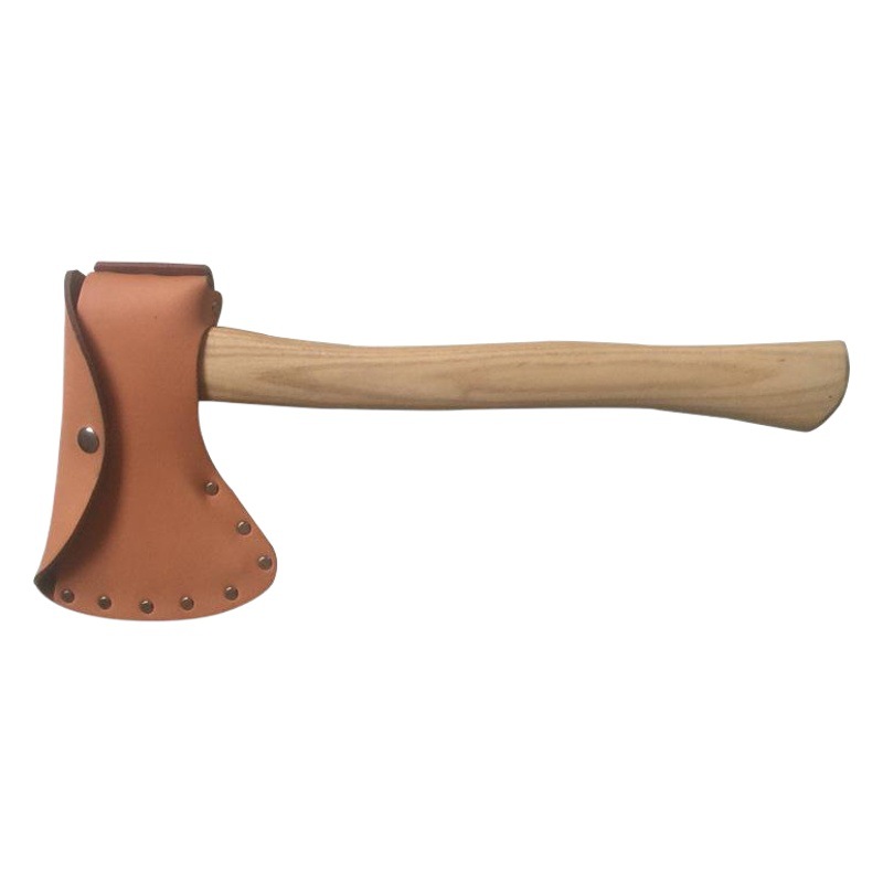 Axe cubierta protectora hacha parte de corte cubierta protectora hacha cubierta de cuero de vaca material hacha cubierta al por mayor