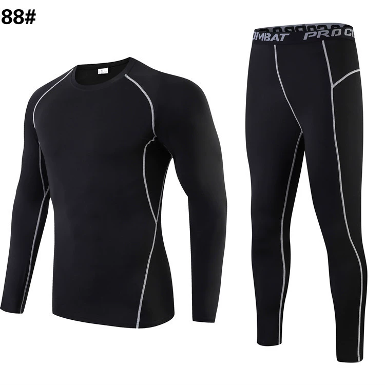 Колготки для тренировок взрослых и детей, осенне-зимняя спортивная одежда с длинными рукавами, одежда для фитнеса, баскетбольная футбольная база, быстросохнущая одежда