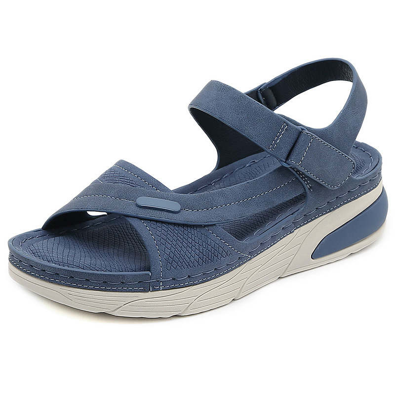 8275-1 Nuevas sandalias ligeras 2025MD deportivas casuales cómodas con suela gruesa Velcro costura zapatos de mujer de tamaño grande