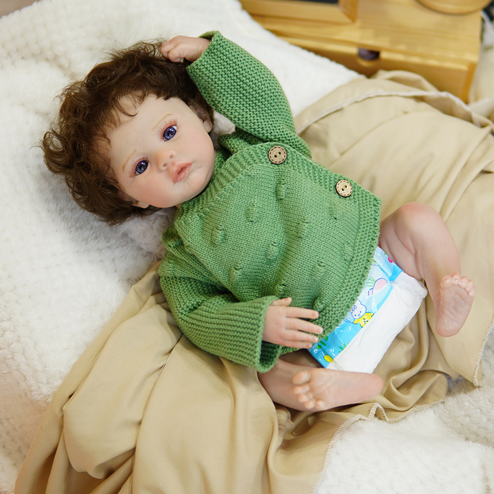 Painted realistic reborn doll