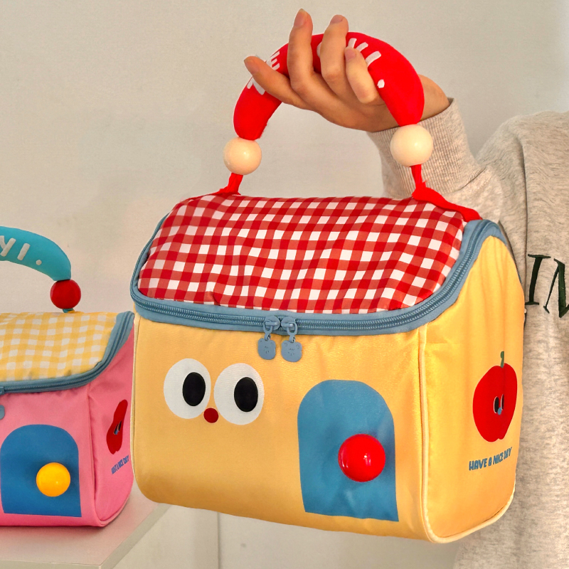 Cute Color-Blocking Large-Capacity Portable Makeup Bag, Girly Cabin-Style Toiletry Bag, 2026 New Model Cute Color-Blocking Large-Capacity Portable Makeup Bag, Girly Cabin-Style Toiletry Bag, 2026 New Model