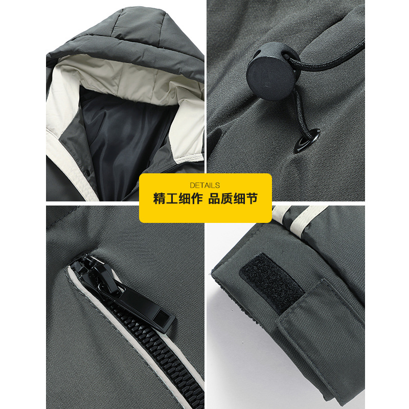 Abrigo de los hombres Otoño e Invierno 2023 nuevos hombres abrigo de algodón acolchado moda juventud japonés chaqueta acolchada de algodón engrosada abajo abrigo de algodón acolchado hombres