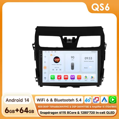 DVD Navigation 2013-2018 models, Android navigation - 664g-wifi4g-version-6115-carplay-octa-core-10inch-suitable-for-2013-2018-nissan-altima