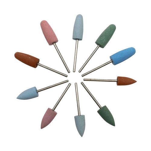 Colored rubber wheel with handle, rubber grinding head, metal polishing wheel, gold, silver and copper jewelry mirror polishing wheel