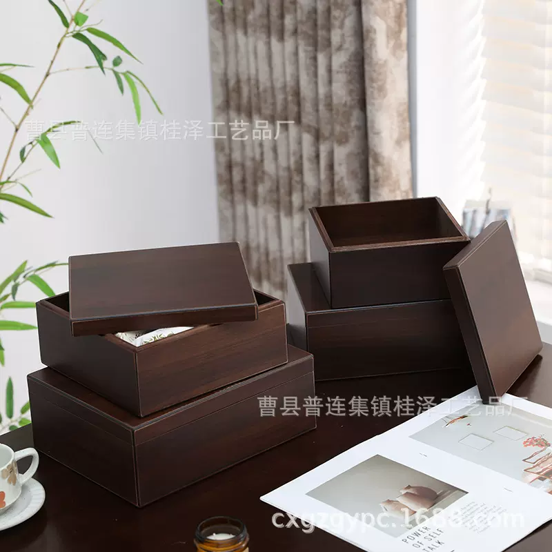 做制定燕窝月饼竹子木质包装礼品木盒子伴手礼手茶叶瓷器首饰节日