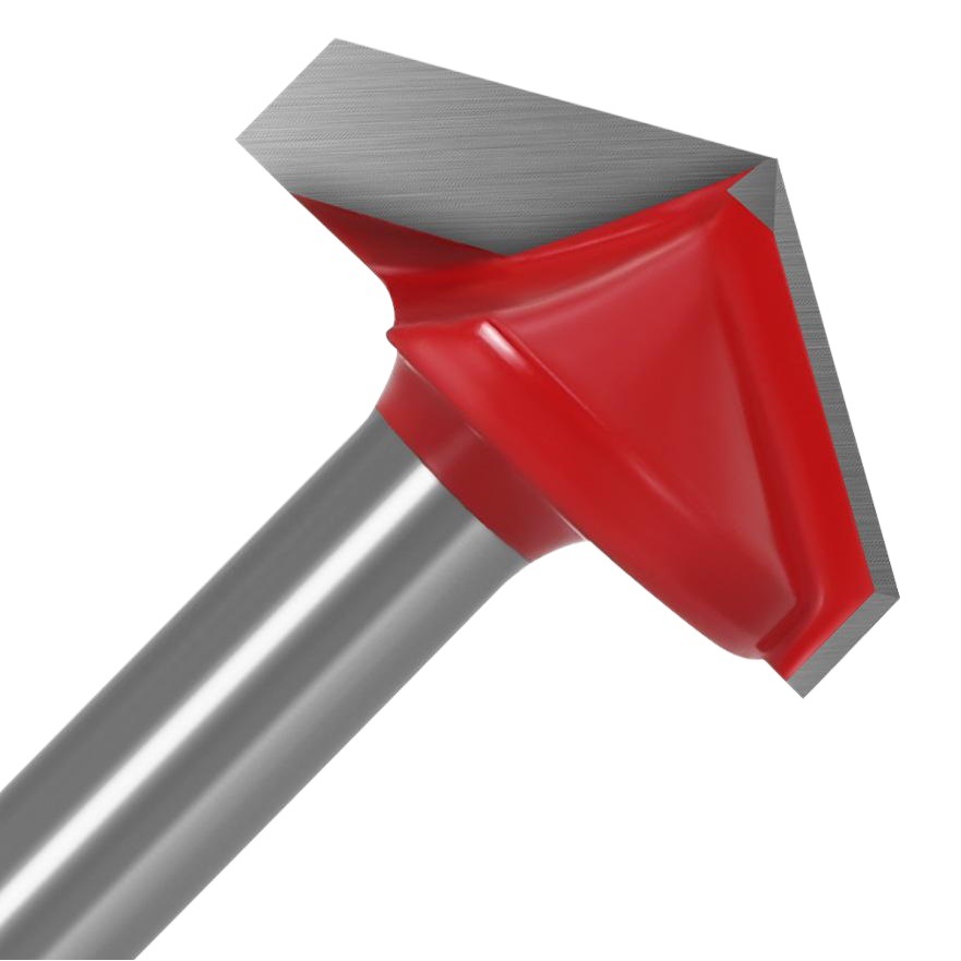 Cuchillo 3D de 90 grados cuchillo en forma de V cuchillo 3D cuchillo de talla de la computadora cuchillo de talla de carpintería en forma de V cortador de fresado de madera en forma de V