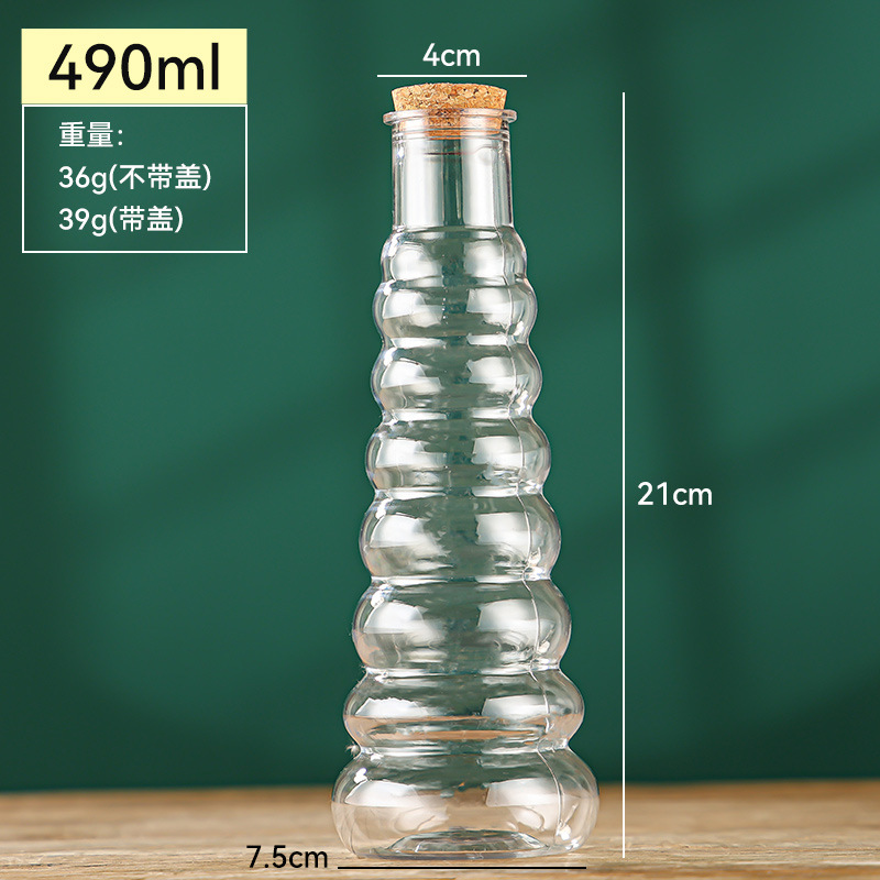 Botella de deseos de plástico de corcho DIY creativo botella de regalo de estrella flotante botella vacía image 19