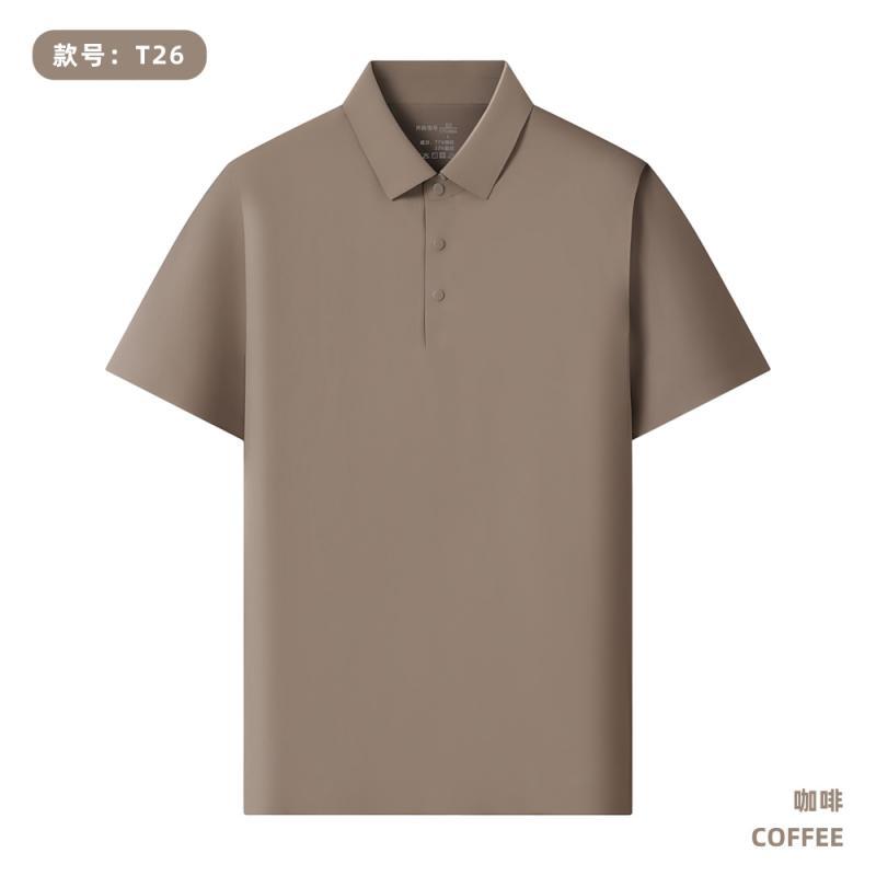 165 gramos de peso ligero todo sin marca de prensado de segundo cuello Polo personalizado LOGO café tienda de té de leche impresión de ropa de trabajo
