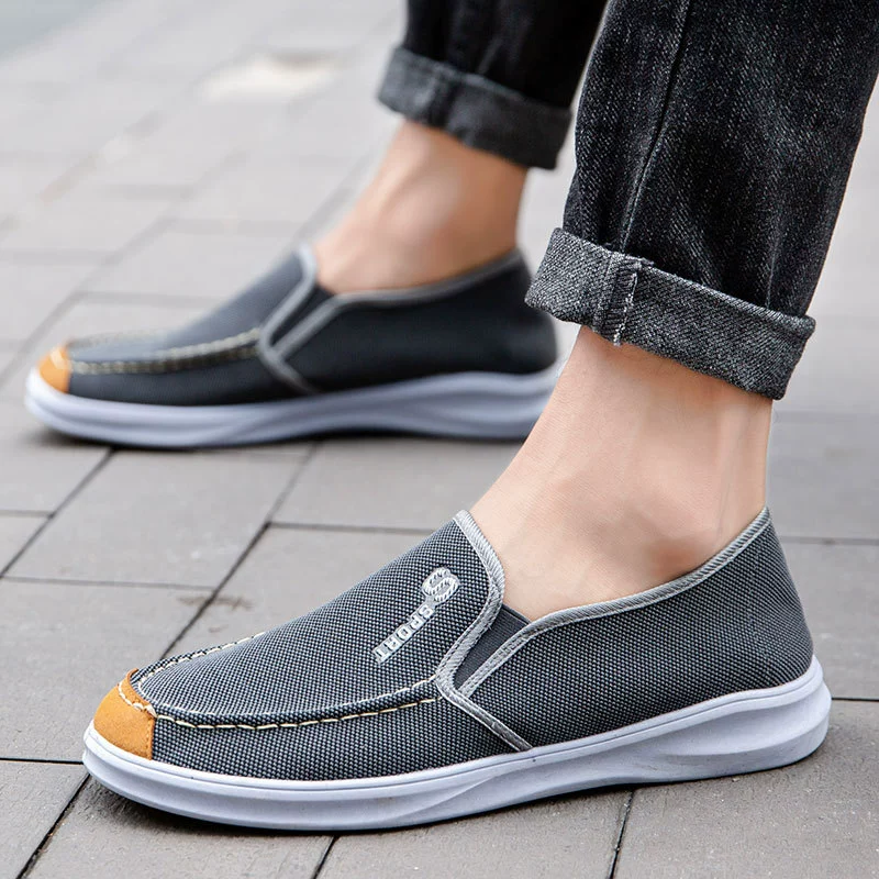 Летняя старая пекинская обувь из ткани удобная и дышащая мужская повседневная обувь