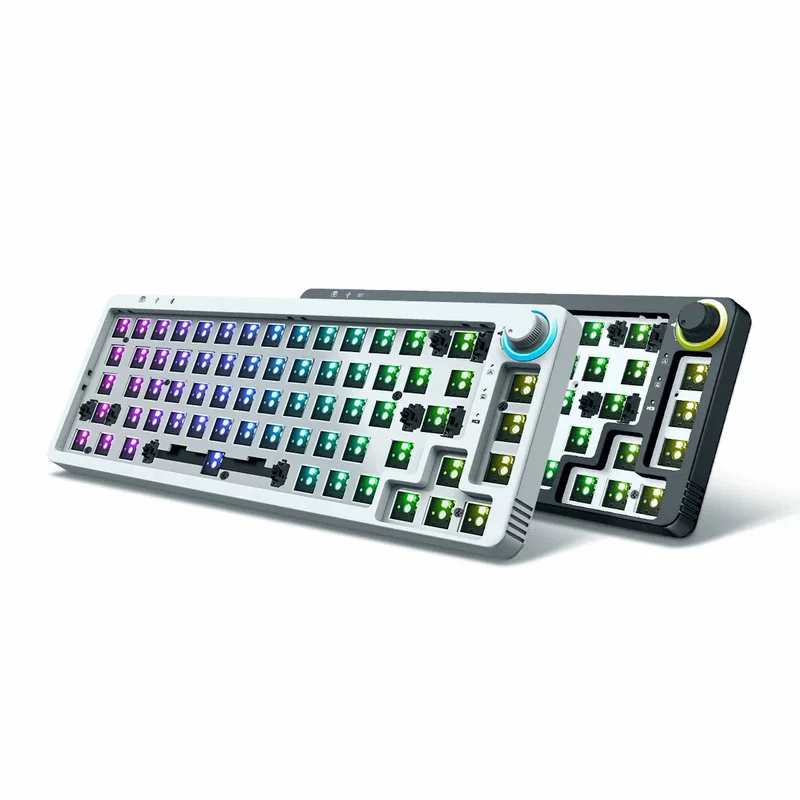 Клавиатурный комплект GAMAKAY LK67 RGB горячей смены, совместим с переключателями 3/5PIN, с ручкой