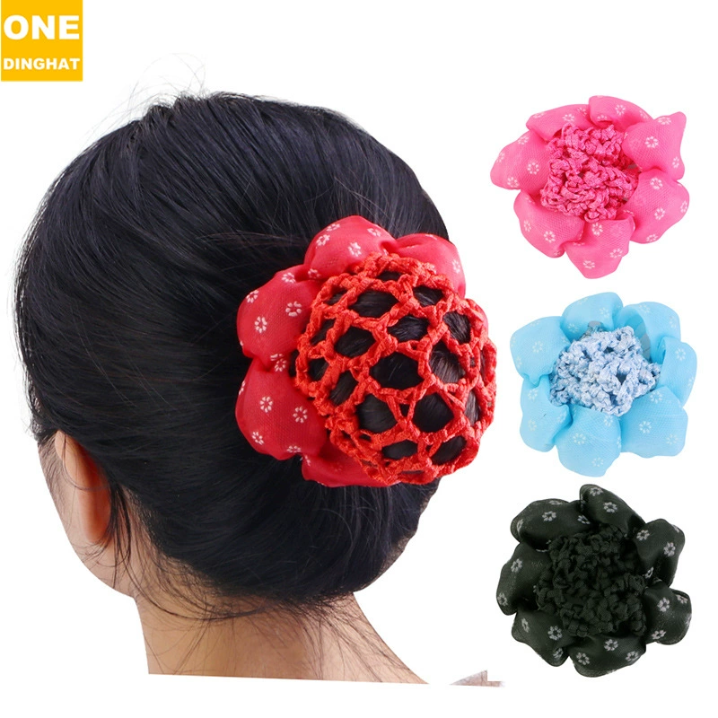 Дети танцор сетка для волос дамы кружева сетка кружева чистый карман для волос оптом