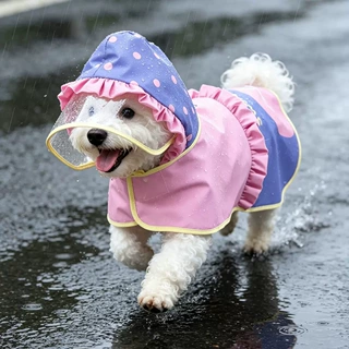 狗狗雨衣2026新款宠物小型犬比熊小狗外出斗篷防脏衣猫咪防水衣服