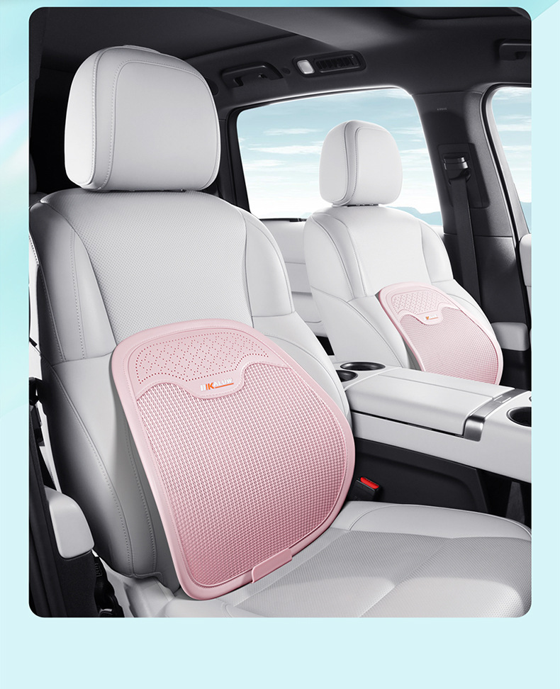 Car waist support waist support cushion new summer seat ice silk breathable seat backrest driving sedentary waist protection artifact