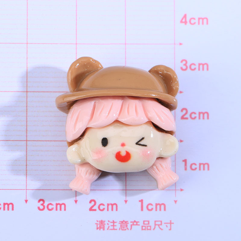 Ventas directas de fábrica nuevo brillante chica de dibujos animados accesorios de resina DIY horquilla hecha a mano accesorios para el cabello hebilla de zapato material al por mayor