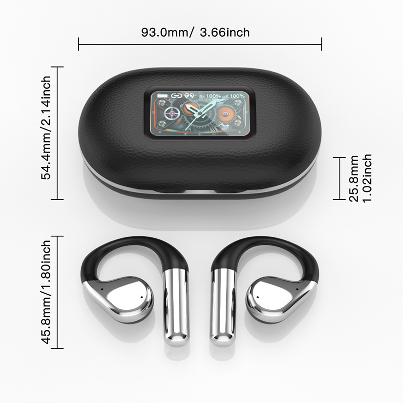 ワイヤレス Bluetooth ヘッドセット 2025 新しい耳掛け式空気骨伝導非インイヤースポーツランニング特別なクロスボーダープライベートモデル|undefined