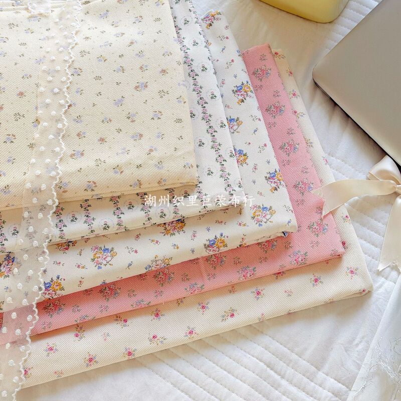 100% cotton 21-count twill printed fabric, pure cotton Korean-style ins-style small floral fabric, popular for accessories, home decor, and pants 100% cotton 21-count twill printed fabric, pure cotton Korean-style ins-style small floral fabric, popular for accessories, home decor, and pants
