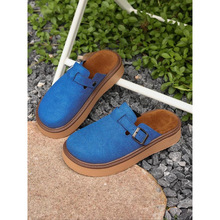 W 46152 Platform Birken Closed Toe Slippers ��ײ��ϰ�ͷ��Ь