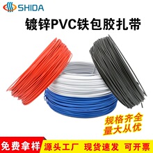 现货环保包胶铁丝 镀锌铁扎丝包塑园艺扎带 手工定型金属铁绑扎线