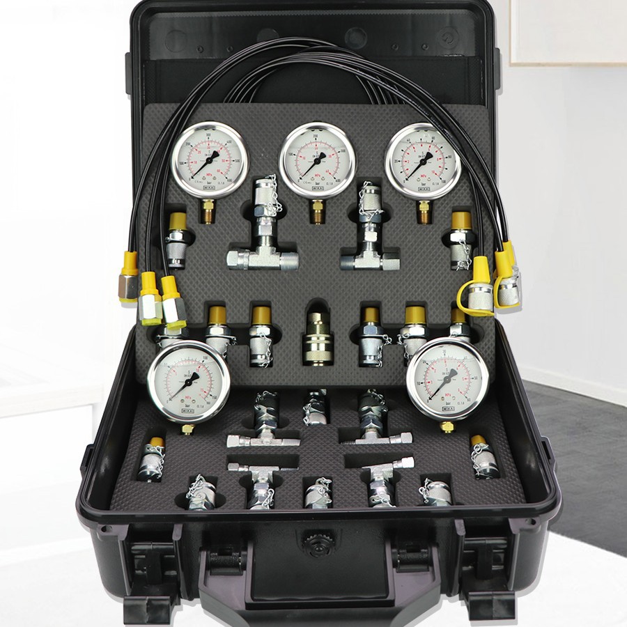 液压油测压表测压力检测仪高精度挖掘机液压测压盒先导泵组合仪表