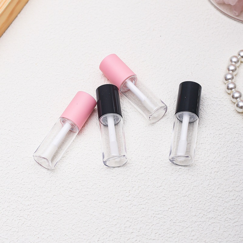 Venta directa de fábrica mini muestra botella dividida pequeña botella redonda tubo redondo pequeño esmalte de labios delineador de ojos botella de aceite paquete de bricolaje soplado 3ml