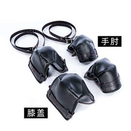 加棉套装狗奴爬行训练护具膝盖手肘训奴欧美情趣用品道具跨境