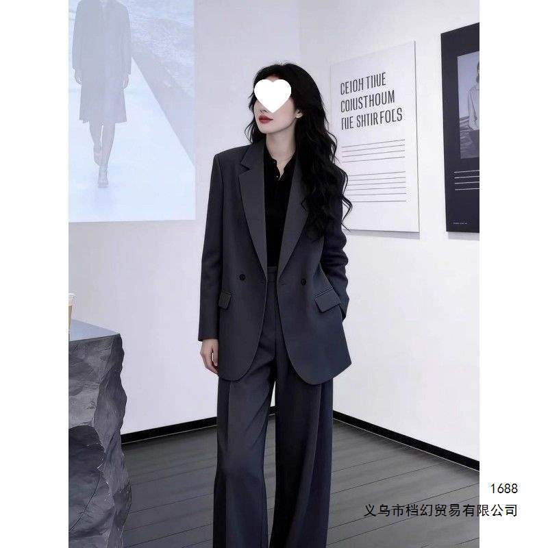 Women's Suit Set 2026 Spring Style: Fashionable Casual Style Suit Jacket, Professional Formal Two-Piece Set