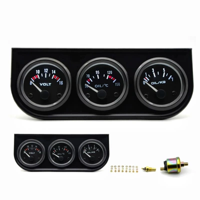 Triple Gauge Car Instrument Modification — automobile instrument