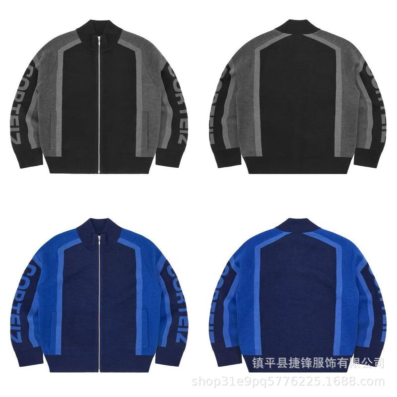 New Cross-Border Style Alcatraz Street-Style Zip-Up Stand Collar Double-Pocket Sweater Casual Fashion Jacket Trendy Unisex Model New Cross-Border Style Alcatraz Street-Style Zip-Up Stand Collar Double-Pocket Sweater Casual Fashion Jacket Trendy Unisex Model