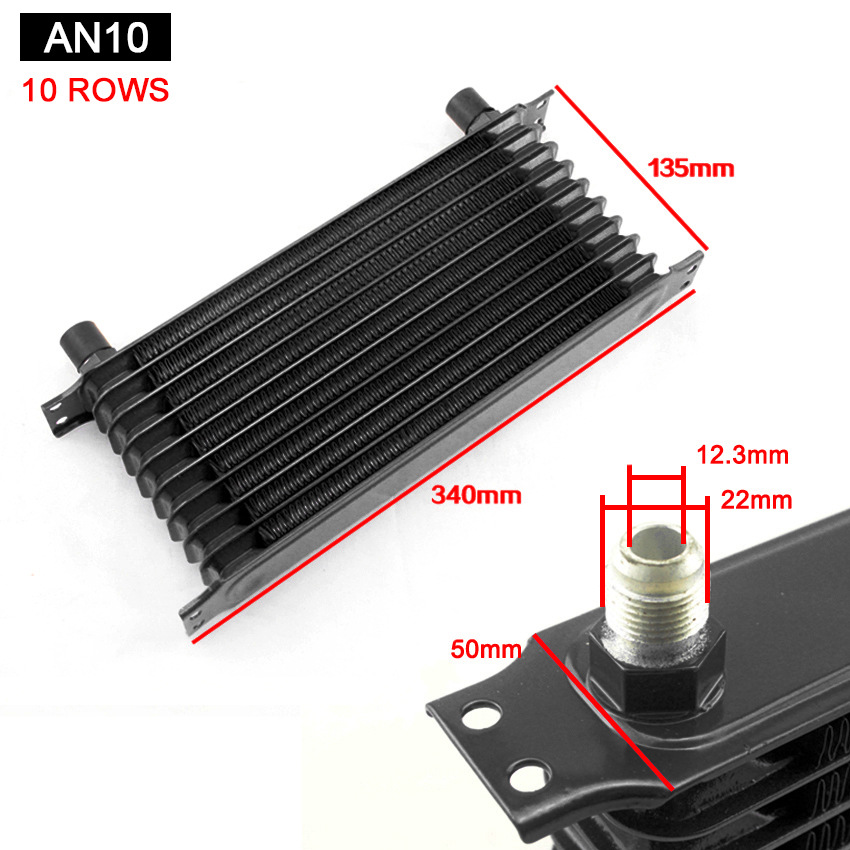 Car modification AN10 British oil cooler radiator engine gearbox oil cooler