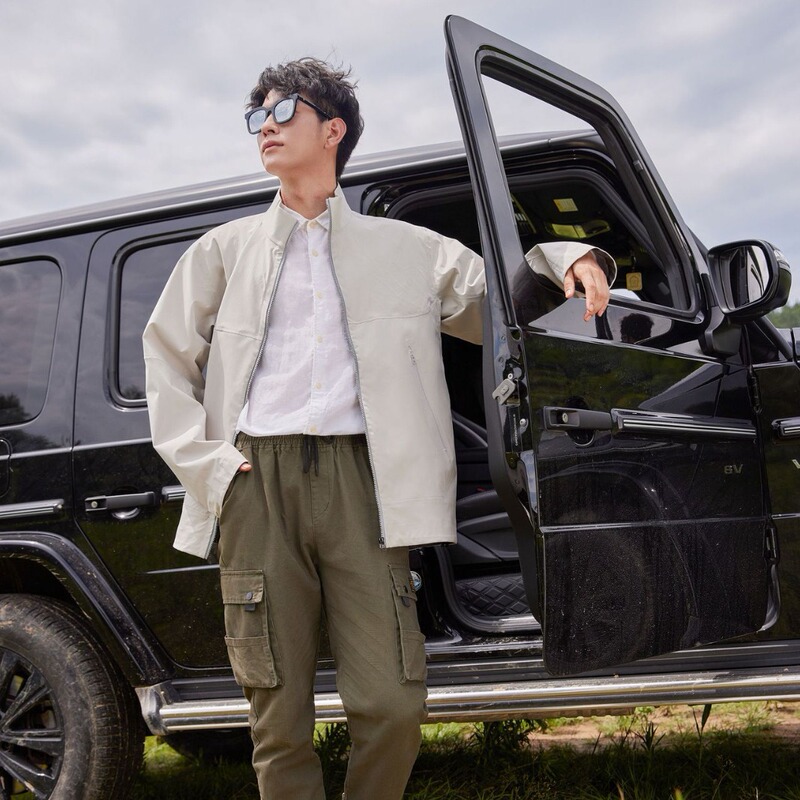 Outdoor Leisure jacket rain-proof windproof single layer jacket men's mountaineering clothing hiking camping trendy women's jacket