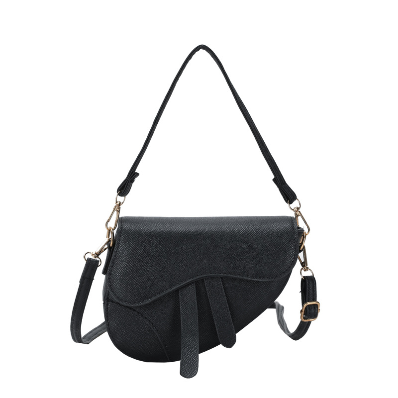 캐주얼 서양식 여성 어깨 크로스 바디 백 여성 2023 겨울 새 패션 캐주얼 안장 가방 한국식 트렌디 백