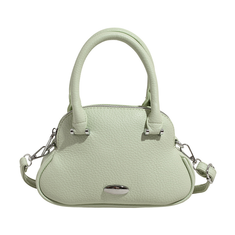 Bolso de moda coreano 2025 verano nuevo bolso femenino diseño de nicho bolso de hombro simple patrón de lichi bolso de mensajero