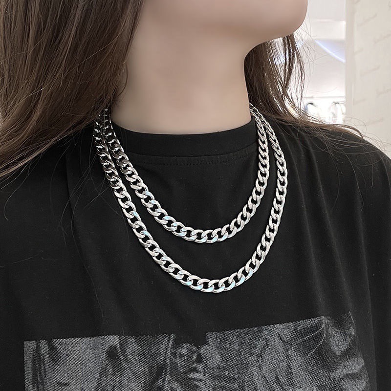 Fashion Solid Color Stainless Steel Plating Necklace 1 Piece