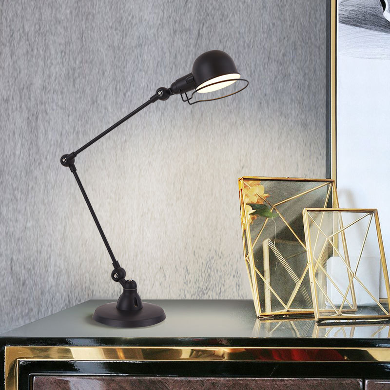 Retro American-Style High-Looking Industrial-Style Table Lamp, Bar, Cafe, Restaurant Decoration, Bedroom Desk, Bedside Atmosphere Lamp
