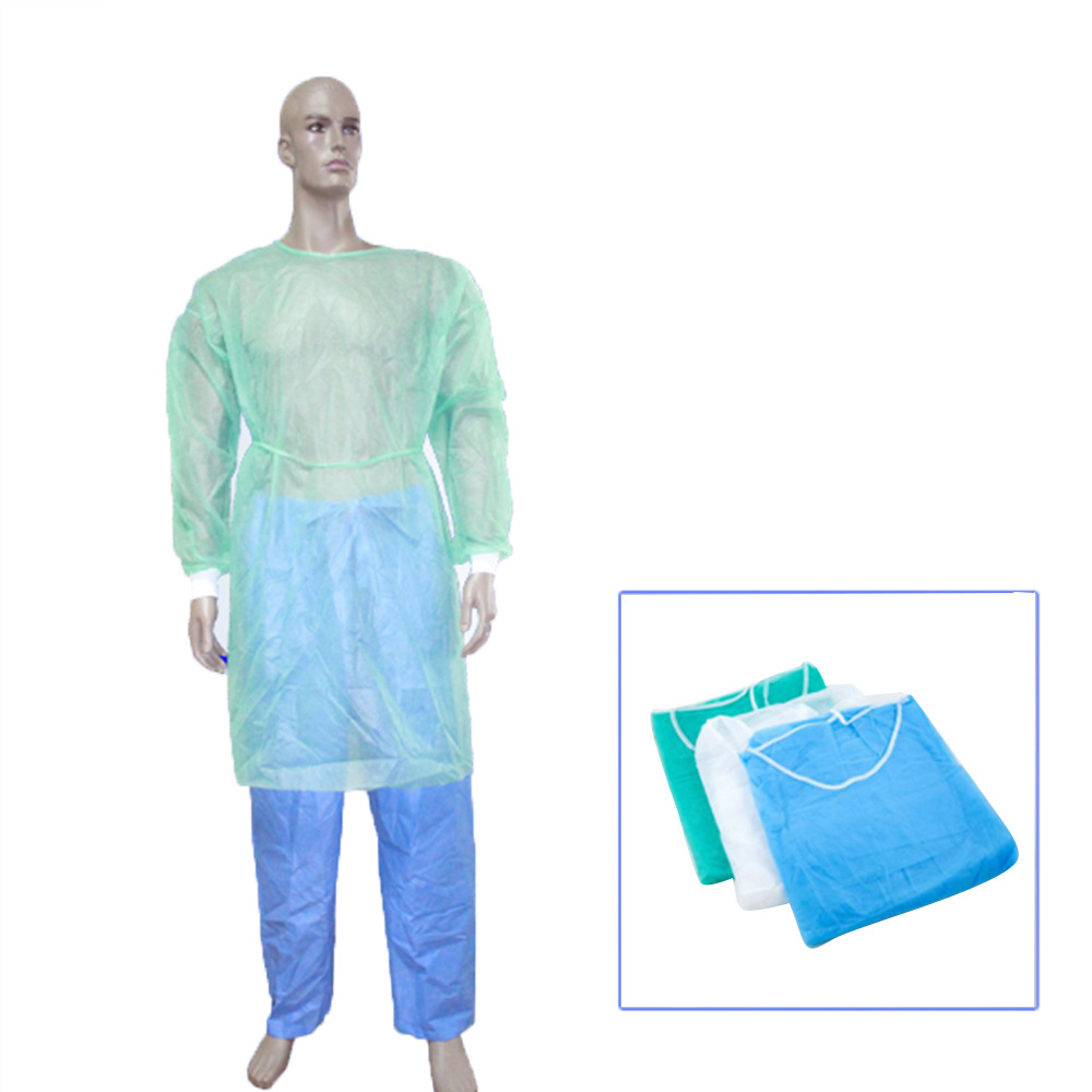 一次性反穿隔离衣罩衣防护服厂家直销现货可发pp覆膜防水防渗透