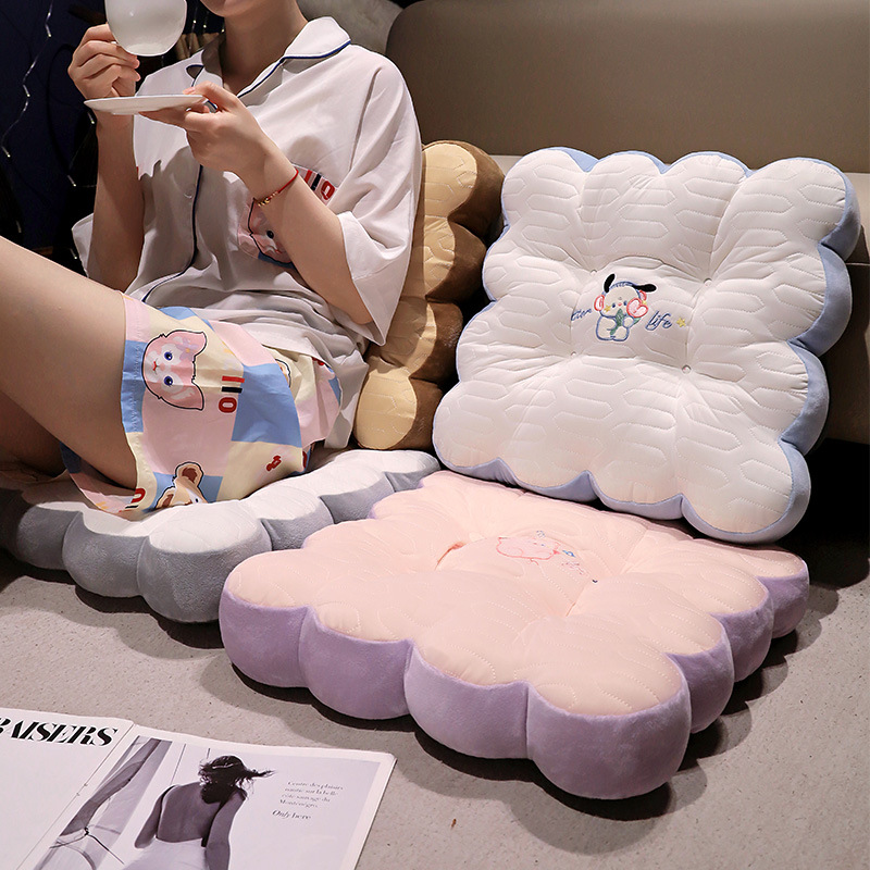 Cojín de látex cojín de asiento de oficina cojín de asiento de verano dormitorio de estudiantes cojín trasero transpirable mujer