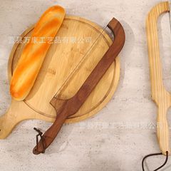現物木製パン弓刀木製パンスライス刀家庭用酵母パン刀木鋸刃パン弓刀