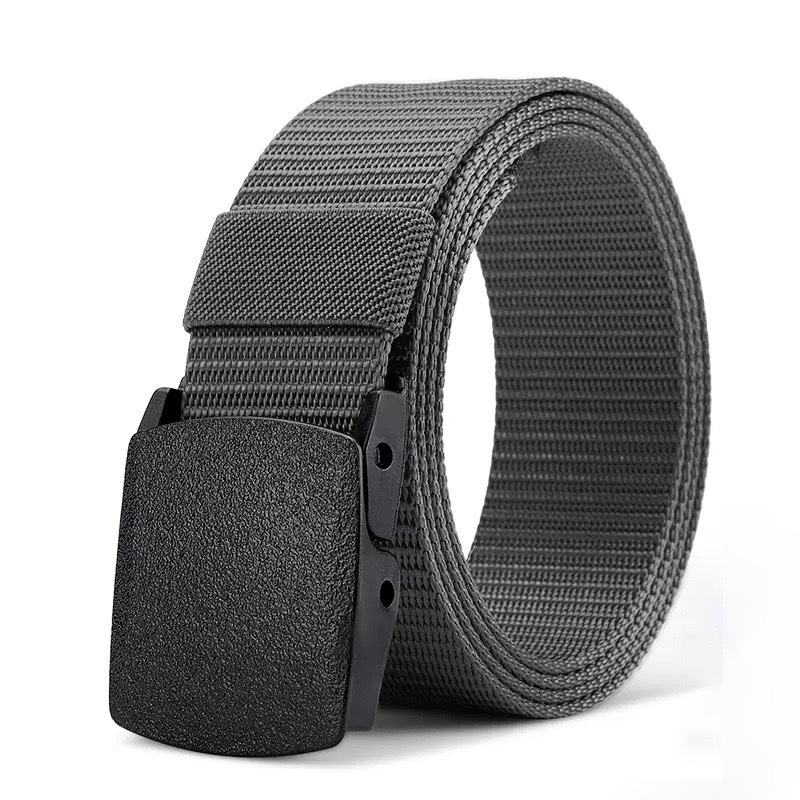 Minimalist Business Leather Belt For Men Tactical Canvas Belt_voghion.com