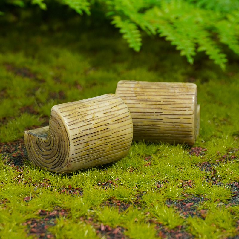 Adornos de resina decoración Suculento jardín timón mini escalón en miniatura casa puente de madera decoración de micro paisaje