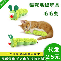 キャットミントのおもちゃ、猫用おもちゃ、ペット用ぬいぐるみ枕、インタラクティブな傷つき防止・噛みつき防止の毛虫、クロスボーダー限定供給