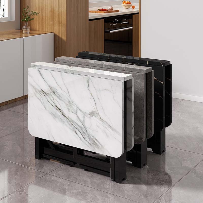 Mesa plegable rectangular para comedor, ideal para espacios pequeños y uso portátil
