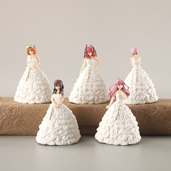 5種類のウェディングドレス、五等花嫁ギフト、フィギュア、アニメ、一花二乃、三九、四葉五月、人形、おもちゃ、置物