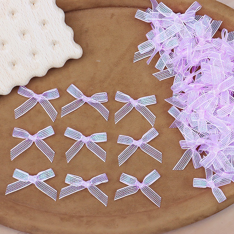 밝은 보라색*3*3.5CM 손으로 매듭지은