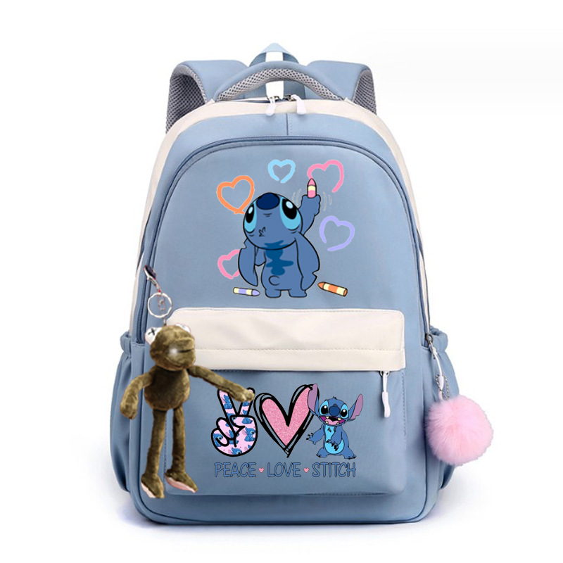 2024 encantador patrón de dibujos animados Stevie / Boy mochila escolar mochila de moda casual para hombres y mujeres