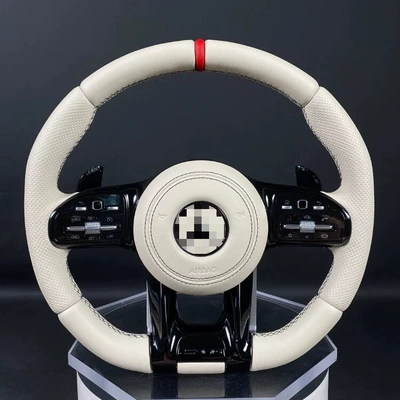 Mercedes-Benz AMG leather steering wheel assembly upgrade for W204, W205, W212, etc. 809 non-destructive installation (Steering wheel)