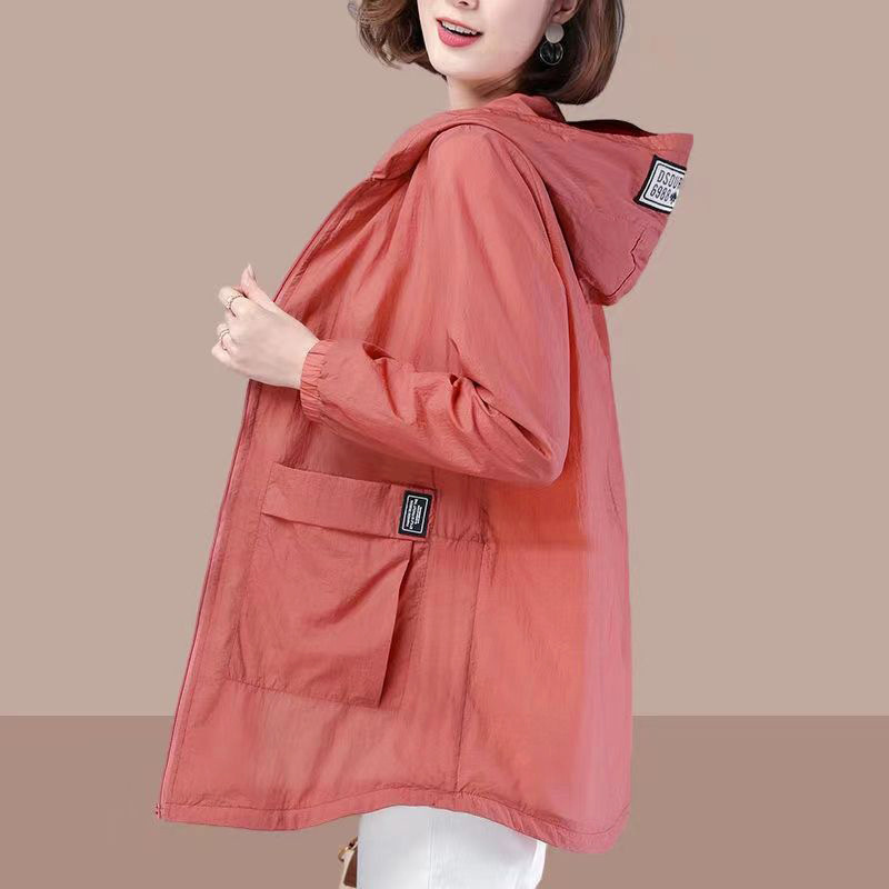 【40-100kg】女性用日焼け止め服、夏用コート、ゆったり大きいサイズのマザーズウェア、通気性のある日焼け止め服、ファッショナブルでスタイリッシュ|undefined