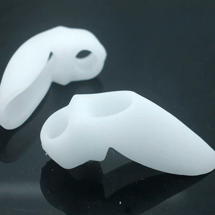 Кольцо на пальце ноги с двойным отверстием, силиконовое выворот большого пальца, большая кость стопы, выступающее кольцо на пальце ноги, предотвращение боли, мягкое и удобное