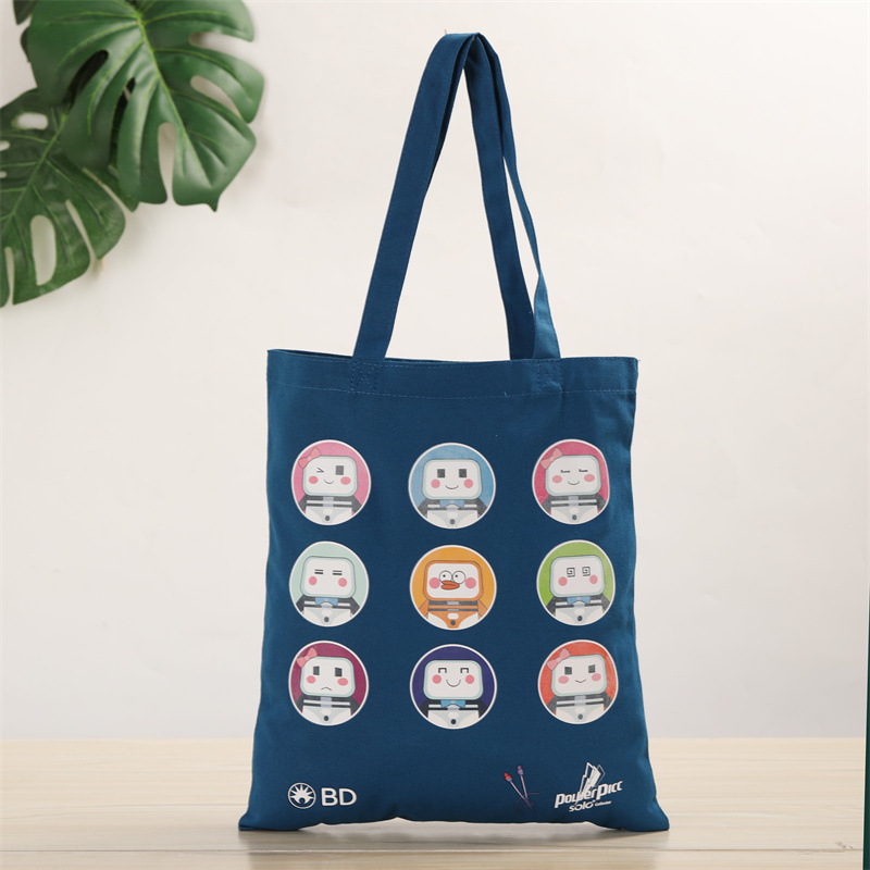 厂家批发帆布袋培训班学生单肩包公司广告外卖棉布手提袋企业图案