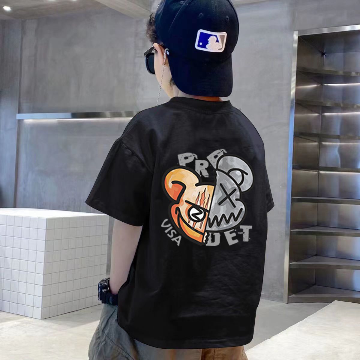 国境を越えた貿易人気子供服男の子Tシャツ半袖夏子供中大型男の子トップス半袖夏服トレンド